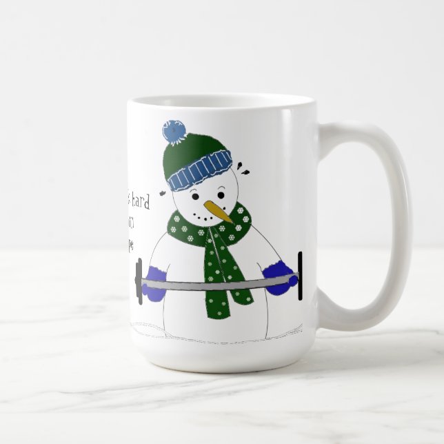 Mug Bonhomme de neige musculation (Droite)