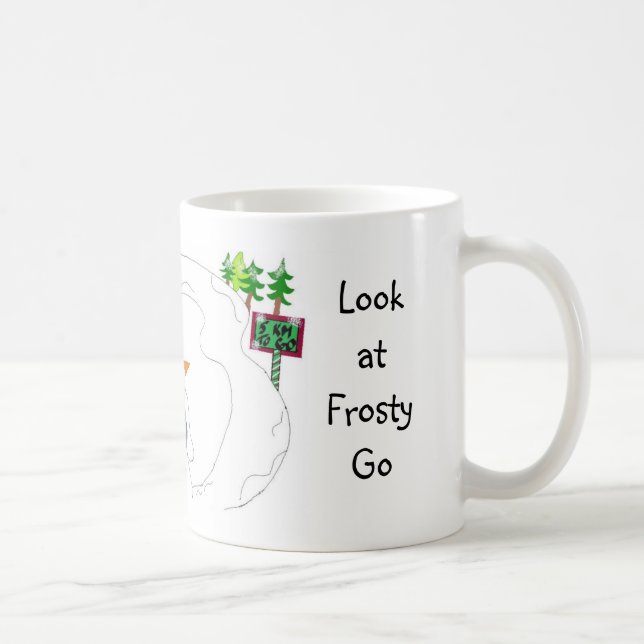 Mug Bonhomme de neige randonnée (Droite)