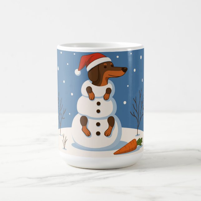 Mug Bonhomme de neige teckel  (Centre)