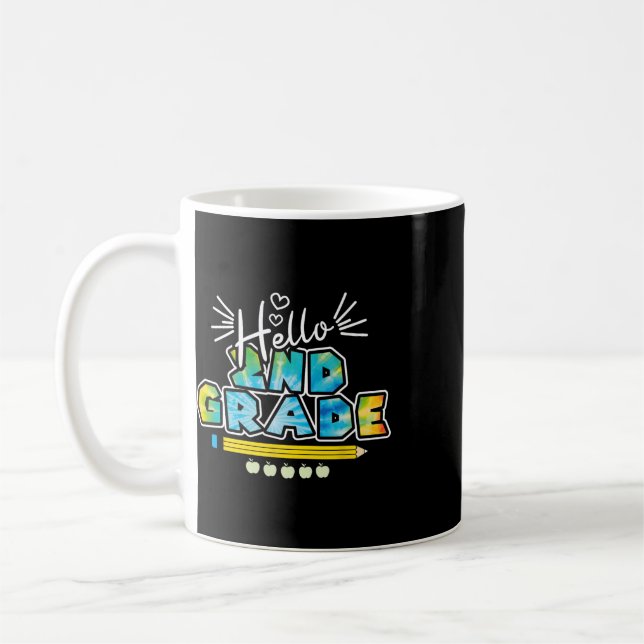 Mug Bonjour 2e année Ck à l'école Premier jour d'école (Gauche)