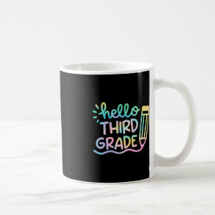 Mug Bonjour 3e année Enseignants de teinture de tarte