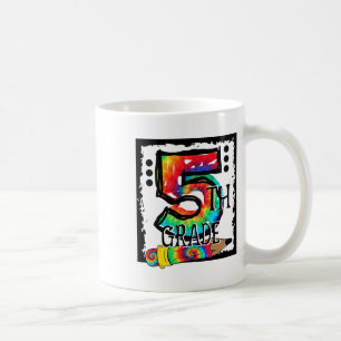 Mug Bonjour 5e année professeur de cinquième Tie Dye C
