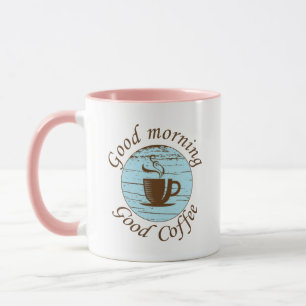 Mug Bonjour amusant buveur de café citations