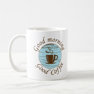 Mug Bonjour amusant buveur de café citations