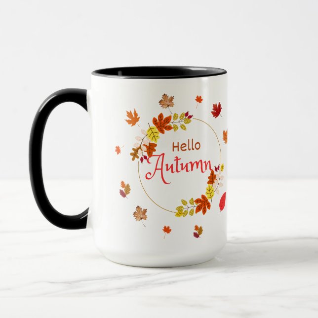 Mug Bonjour automne (Gauche)
