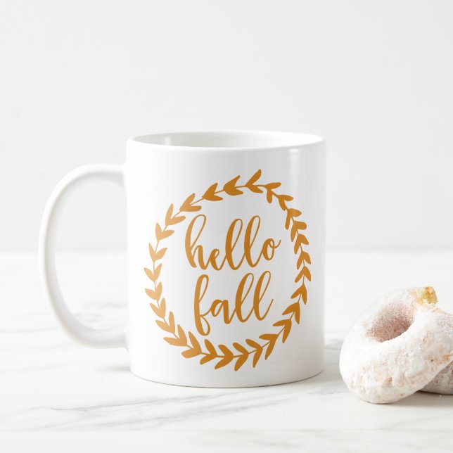 Mug Bonjour automne | (Avec donut)