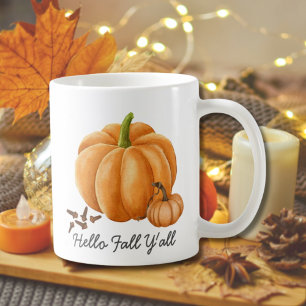 Mug Bonjour Automne Y'all Citrouille Épice Cosy Automn