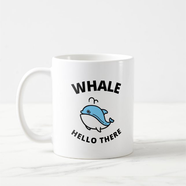 Mug Bonjour aux baleines là (Gauche)