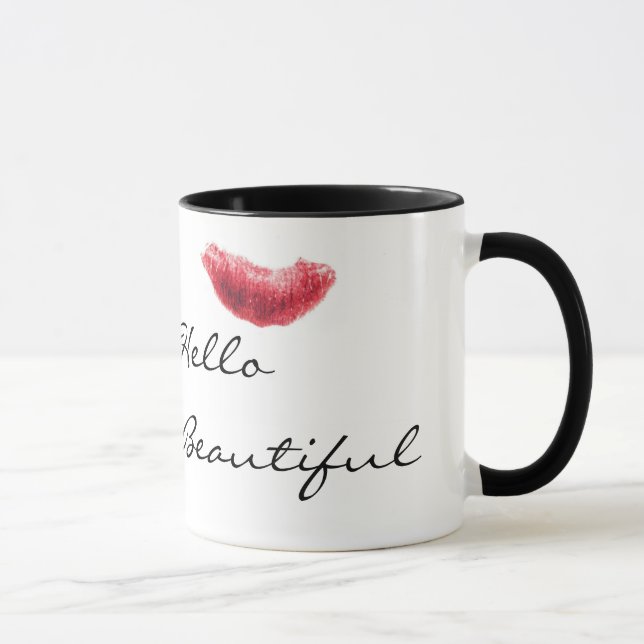 Mug bonjour belle (Droite)