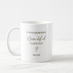 Mug Bonjour Belle Je T'Aime Personnalisé