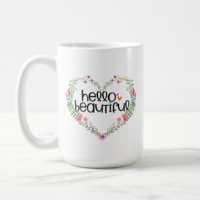 Mug Bonjour Belles Fleurs d'Amour - Café de la Saint-V (Gauche)