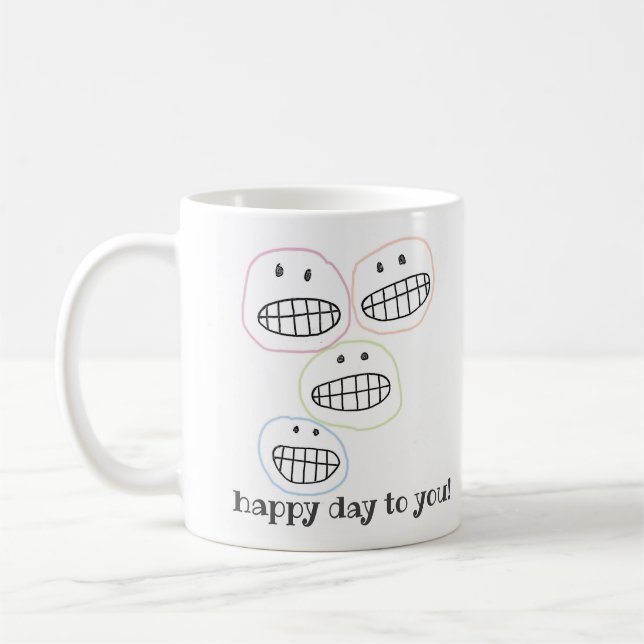 Mug Bonjour ! Carte de vœux (Gauche)