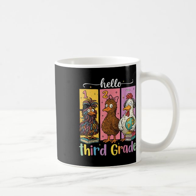 Mug Bonjour Chemise de troisième année  (Droite)
