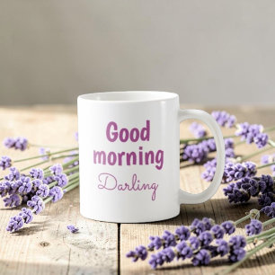 Mug Bonjour chérie Café romantique personnalisé
