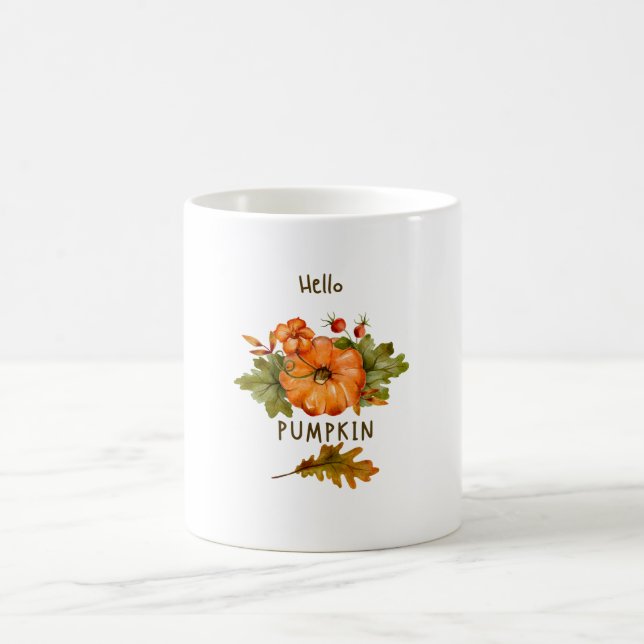 Mug bonjour citrouille (Centre)