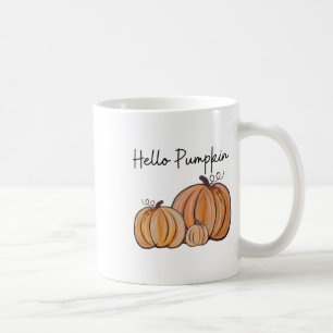 Mug Bonjour Citrouille Automne Halloween Graphique