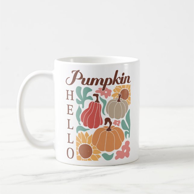 Mug Bonjour Citrouille Long Sleeve (Gauche)
