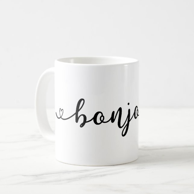Mug Bonjour Design français (Devant gauche)