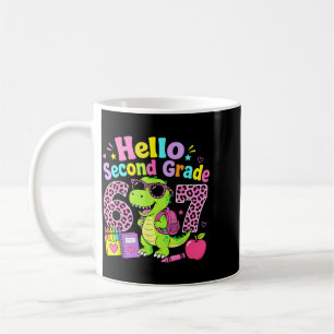 Mug Bonjour deuxième année 67 T-Rex Léopard rose Premi