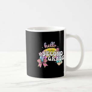 Mug Bonjour deuxième année crayon nœud papillon teintu