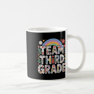 Mug Bonjour enseignant de troisième année arc-en-ciel