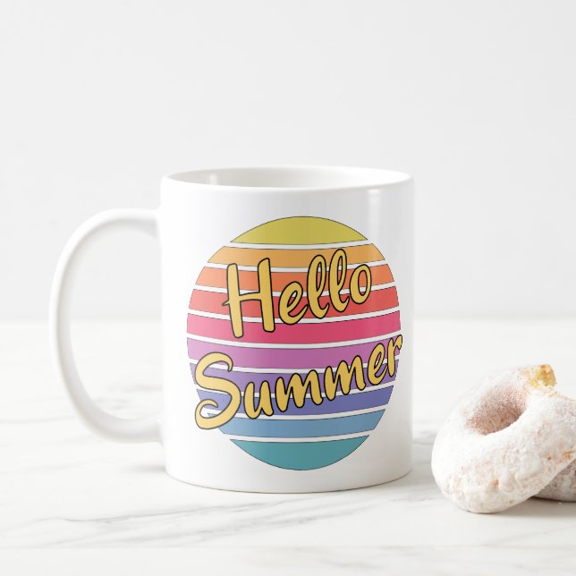 Mug Bonjour été (Avec donut)