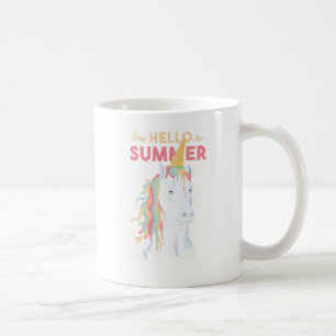 Mug Bonjour ÉTÉ LICORNE Mignon Arc-en-ciel Kawaii Drôl