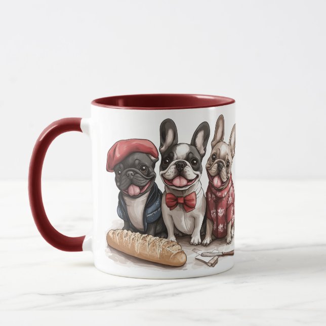 Mug Bonjour French Bulldogs (Gauche)