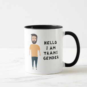 Mug Bonjour, je suis transgenre