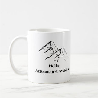 Mug Bonjour, l'aventure vous attend avec une chaîne de