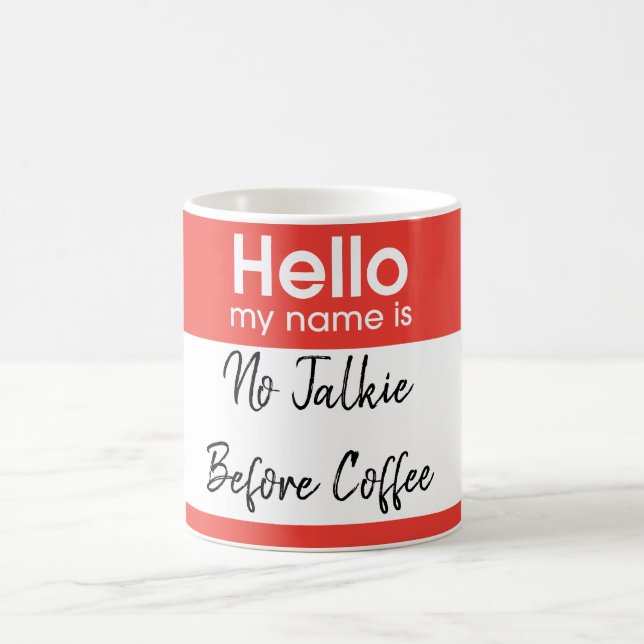 Mug Bonjour mon nom est : Coutume (Centre)