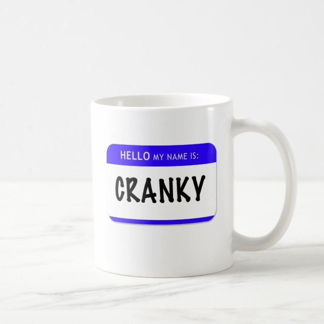 Mug Bonjour mon nom est : Excentrique (Droite)