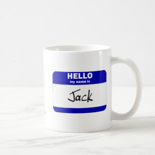 Mug Bonjour mon nom est Jack (bleu)