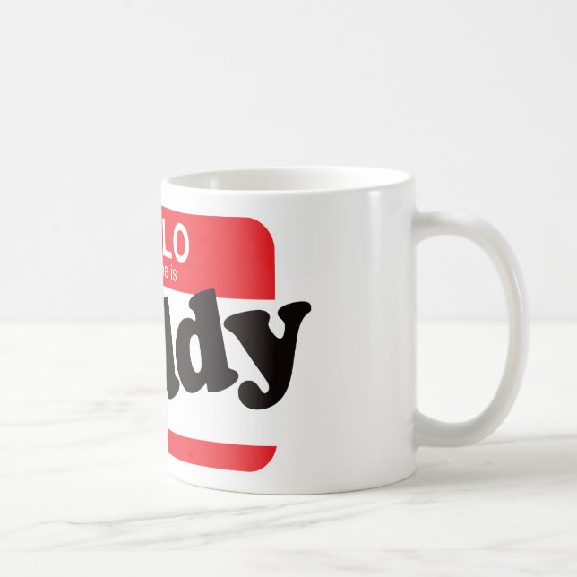 Mug Bonjour mon nom est papa (Droite)