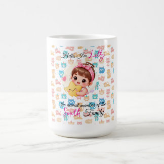 Mug Bonjour nouveau membre des modèles de famille chat