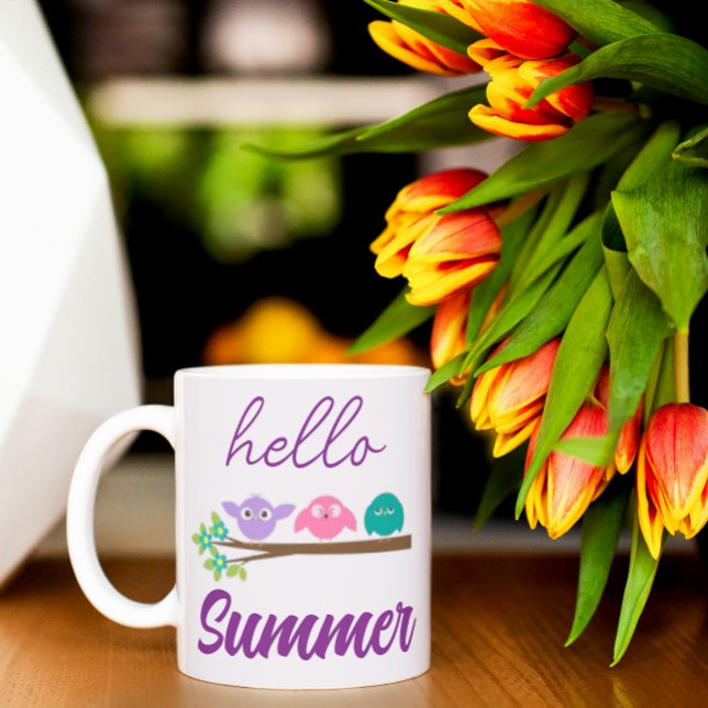 Mug Bonjour Oiseaux d'été (Créateur téléchargé)