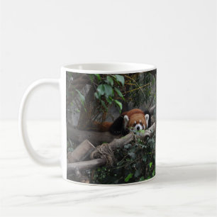 Mug Bonjour, petit Panda Rouge.