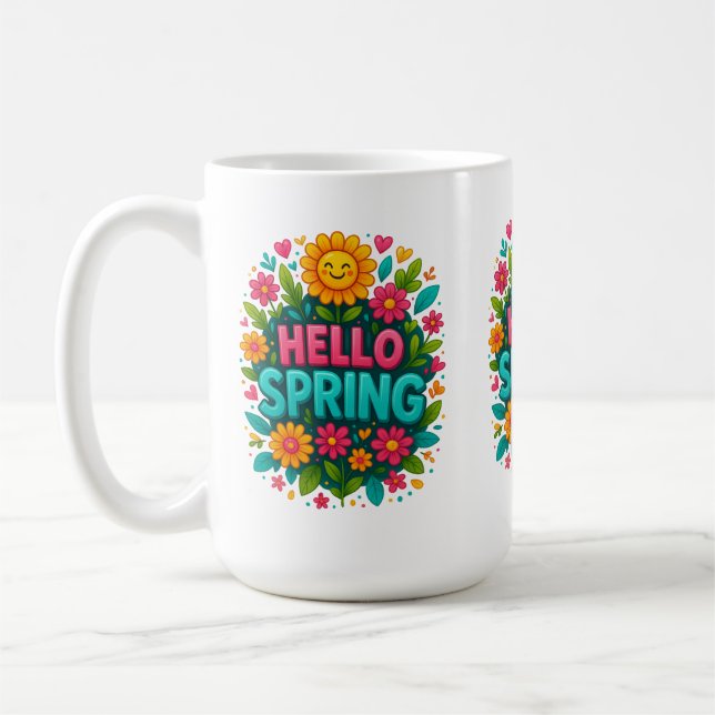 Mug Bonjour printemps (Gauche)