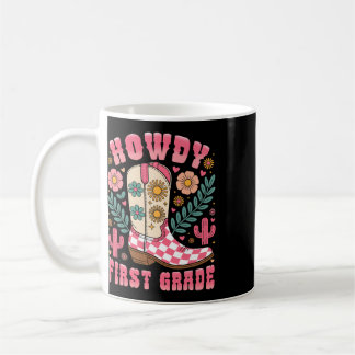Mug Bonjour professeur de première année western Cowbo