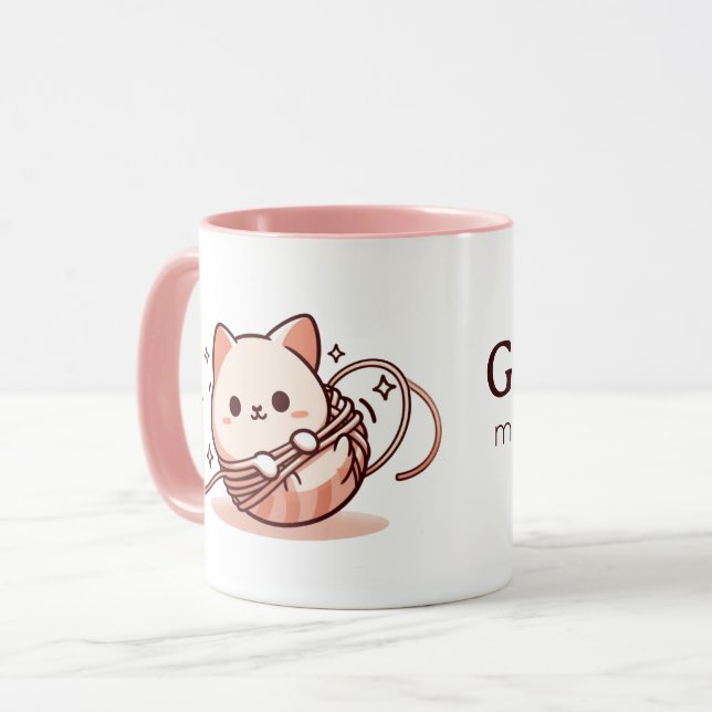 Mug Bonjour shibari personnalisable (Devant gauche)