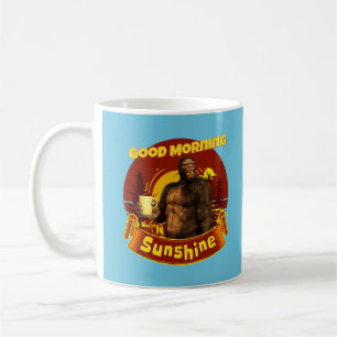Mug Bonjour Soleil Bigfoot Café Humour Art