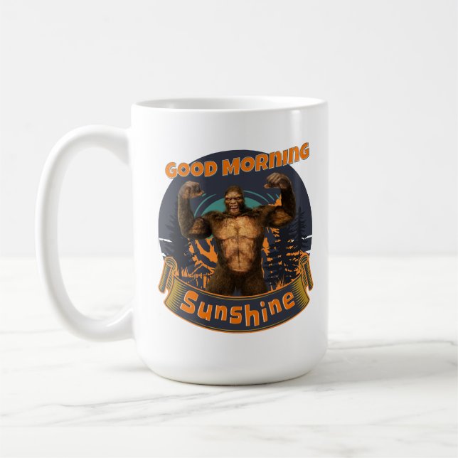 Mug Bonjour Soleil Drôle Bigfoot (Gauche)