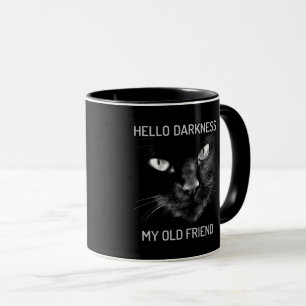 Mug Bonjour Ténèbres Mon Vieux Ami Chat - V2