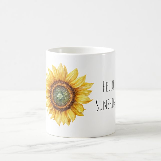 Mug Bonjour Tournesol Soleil (Centre)