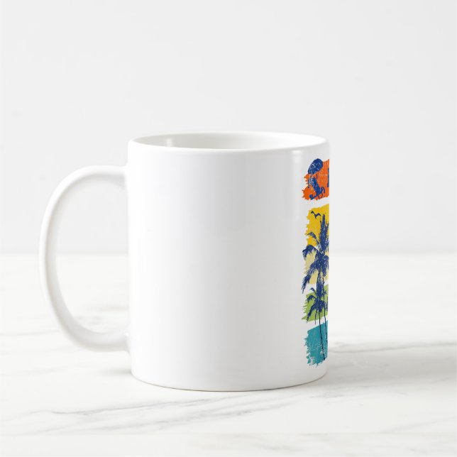Mug Bonjour Vacances Été Bye Bye School Hello Pool Vi (Gauche)