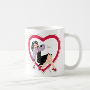 Mug Bonjour Valentine Pin-Up Girl