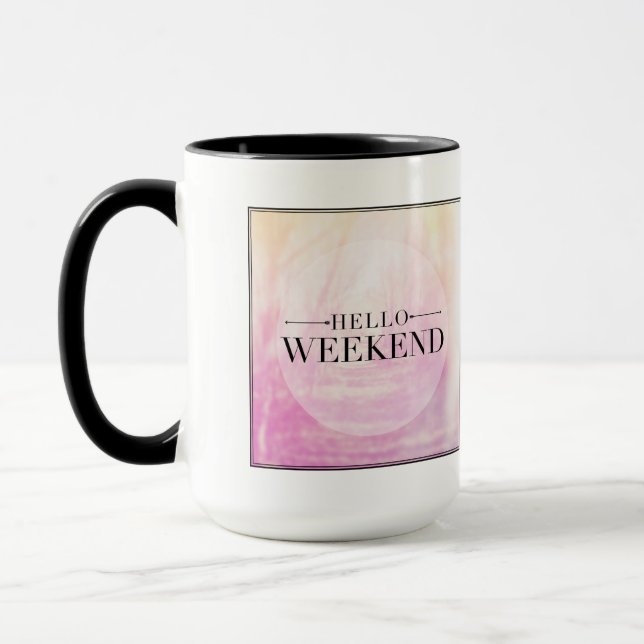 Mug Bonjour week-end (Gauche)