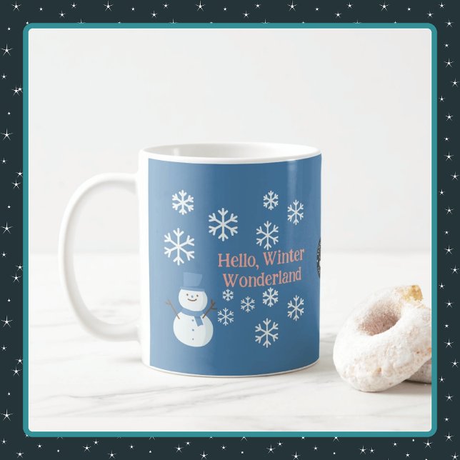 Mug Bonjour, Winter Wonderland (Hello, Winter Wonderland Coffee Mug - 11 oz)