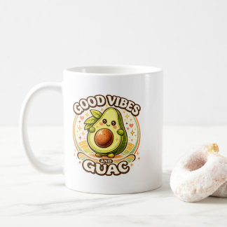 Mug Bonne ambiance et guac  Avocat rétro mignon Aes