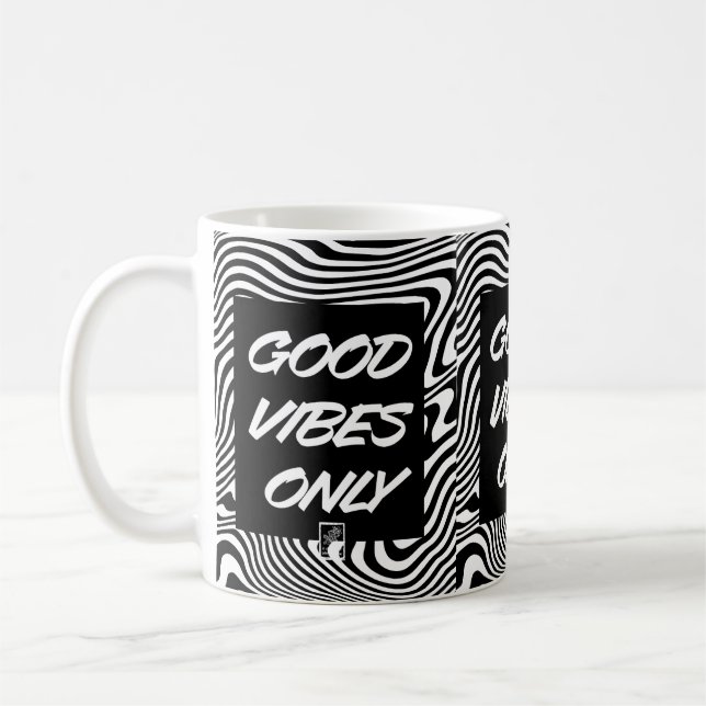 Mug Bonne ambiance seulement. Tasse. (Gauche)